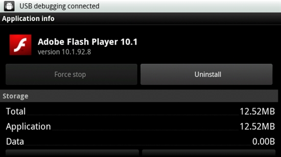 Flash 10.1开放支持所有Android 2.2手机