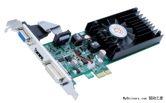 旌宇三发PCI-E x1接口GeForce 210/GT220/GT240