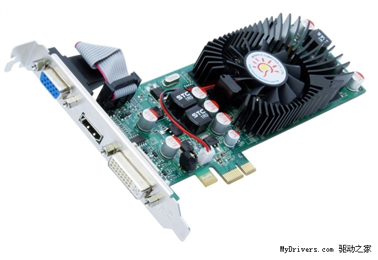 旌宇三发PCI-E x1接口GeForce 210/GT220/GT240