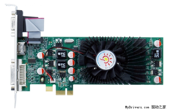旌宇三发PCI-E x1接口GeForce 210/GT220/GT240