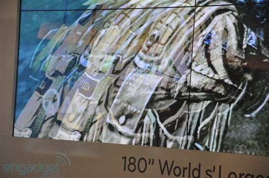 LG 3D盛宴：180寸等离子屏+31寸OLED电视