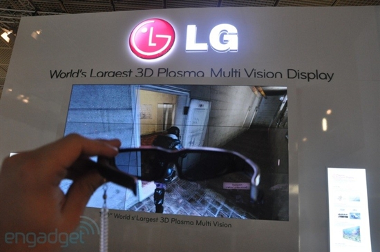 LG 3D盛宴：180寸等离子屏+31寸OLED电视