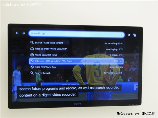 互联网新载体 索尼展示Google TV平台电视