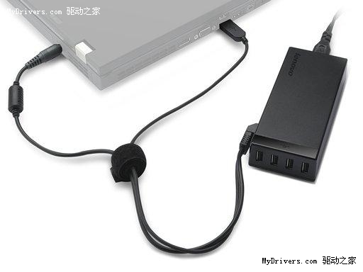 ThinkPad新奇外设 电源适配器集成USB Hub