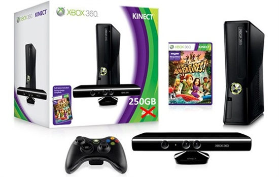 微软宣布250GB版Xbox 360、Kinect捆绑套装