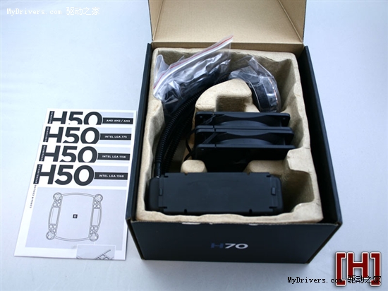 海盗船H70、H50 CPU水冷散热器效果对比