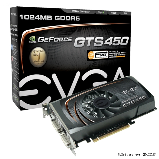 核心920MHz：EVGA发布最高频GeForce GTS 450