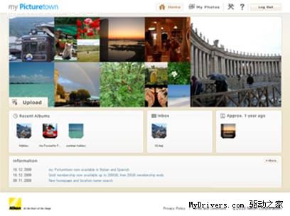 尼康推出全新改版 “my Picturetown（我的照片库）”网站服务