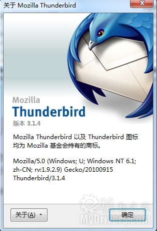 下载：Thunderbird 3.1.4