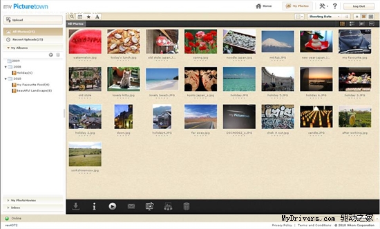 尼康推出全新改版 “my Picturetown（我的照片库）”网站服务