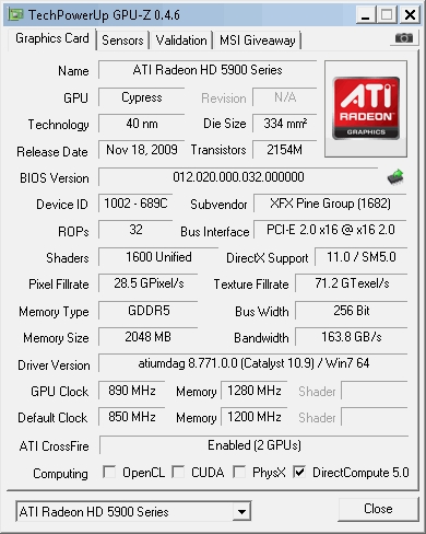 开火！讯景限量版HD 5970详细测试