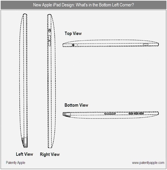 双底座接口 苹果中国申请iPad专利曝光