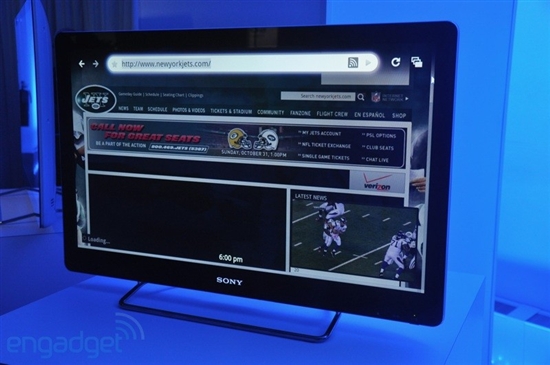 索尼发布全球首款Google TV电视