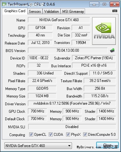 网友实测！300W电源运行GTX460