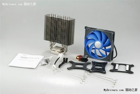 九州风神DEEPCOOL冰阵400四热管多平台散热器秀雅登场