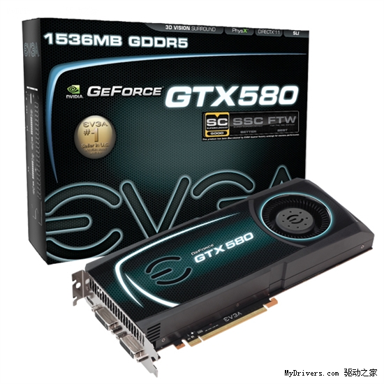 EVGA首发水冷版GeForce GTX 580