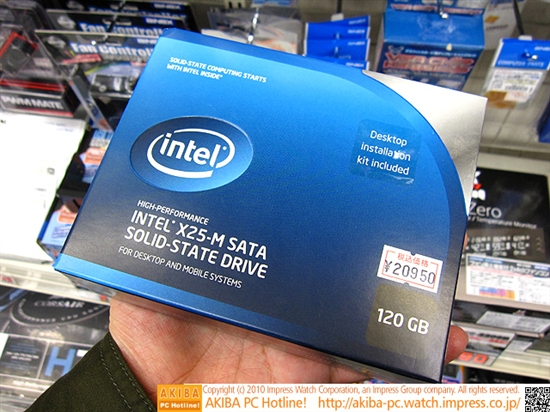 120GB版Intel X25-M已然上市