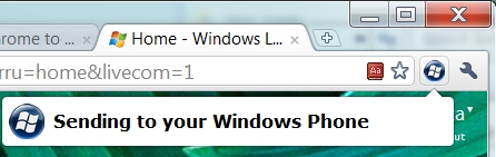 WP7现已支持Chrome书签推送至手机