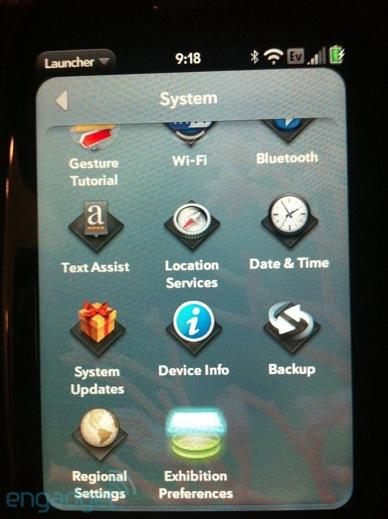 Palm Pre版WebOS 2.0系统截图泄露