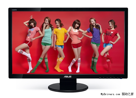 靓丽show girl 最爱华硕显示器！