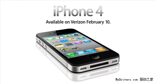 CDMA版iPhone 4发布 2月上市
