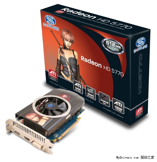 性价比突出!蓝宝HD5770黄金版到货仅749