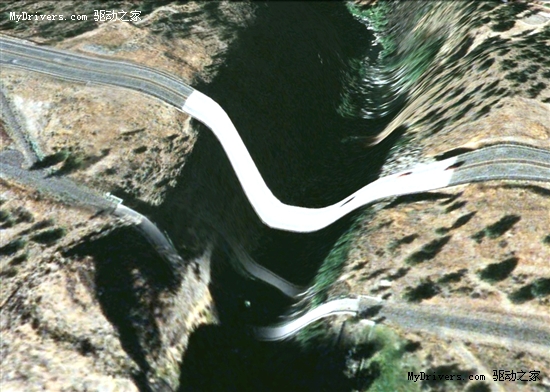 Google地球上的桥梁“行为艺术”