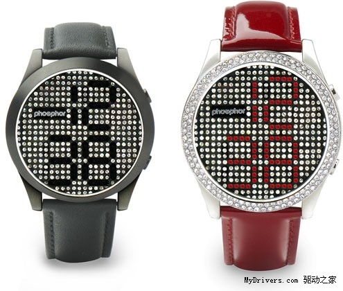 最耀眼科技腕表 施华洛世奇水晶造像素