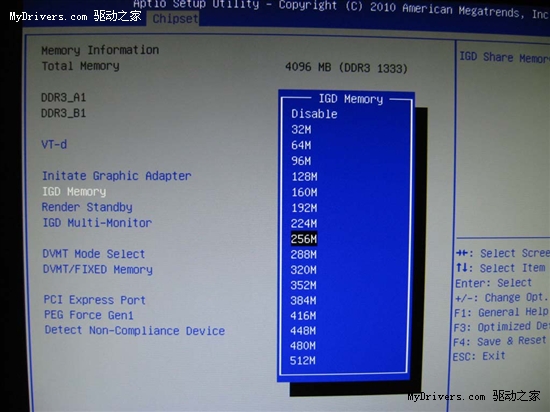 BIOS简单设置 解析&ldquo;集成显卡&rdquo;内存占用问题