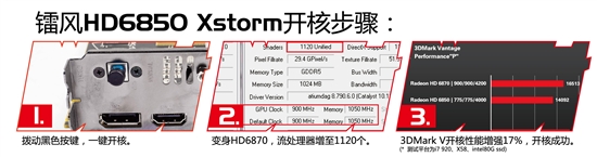 镭风HD6850 Xstorm一键开核教程