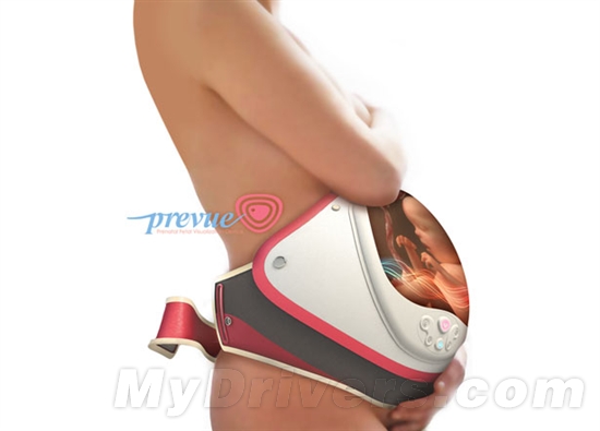 专为孕妇设计的电子腰带：可随时查看胎儿
