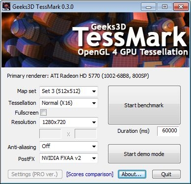 OpenGLϸֲԹTessMark0.3.0