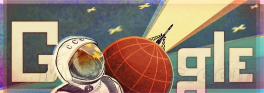 Google涂鸦：尤里·加加林进入太空50周年