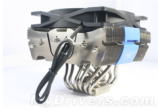 六热管大风扇 九州风神蓝鲨散热器评测