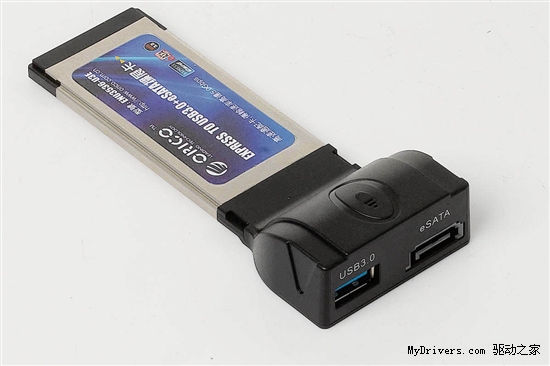绝无仅有 ORICO独家开发USB3.0&eSATA双高速接口扩展卡