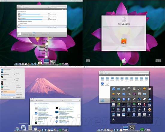 简单把Windows 7打扮成Mac OS X Lion