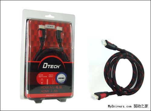 崇尚高清:帝特HDMI A/V电缆DT-6618面市