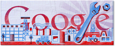 Google涂鸦：五一劳动节快乐！