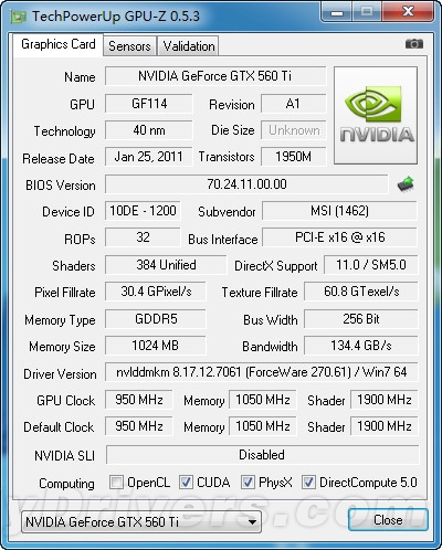 风冷1040MHz! 微星N560GTX-Ti HAWK评测