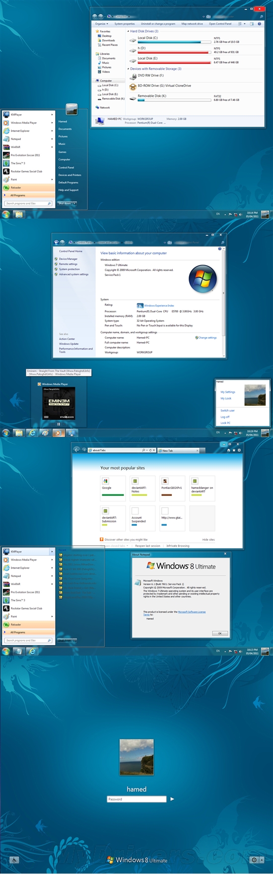 将Windows 7 SP1装扮成Windows 8