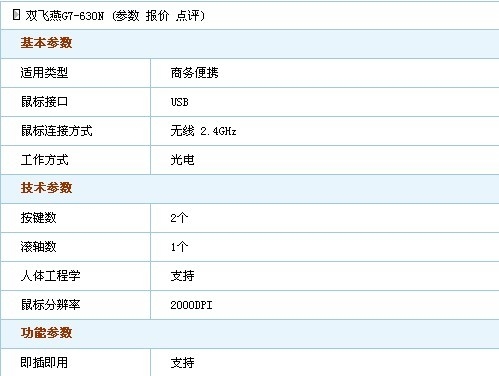 家庭商务首选！双飞燕G7-630N售118元