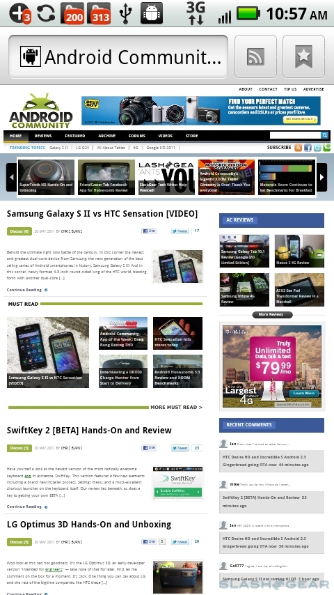Droid X2拆箱及跑分