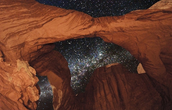 数码相机拍摄壮观银河画面