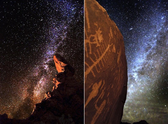 数码相机拍摄壮观银河画面