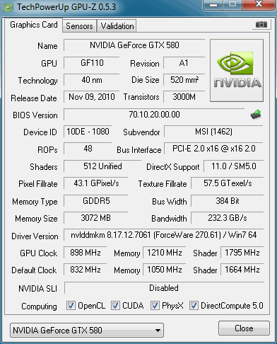 微星发布至尊闪电版GTX 580 图赏＋实测