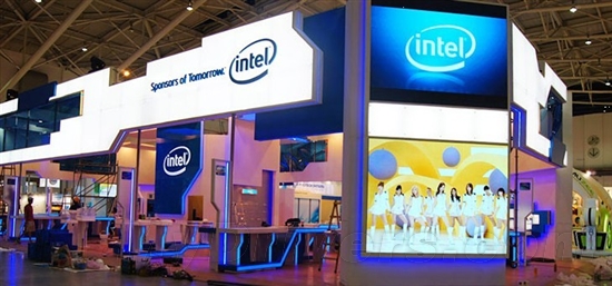 Computex台北 战旗z68惊现intel展馆