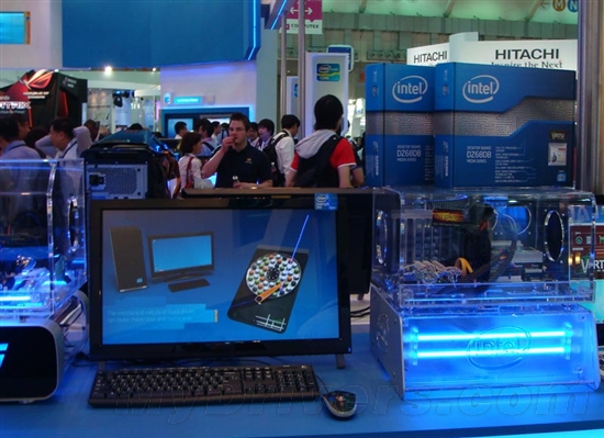Computex台北 战旗z68惊现intel展馆