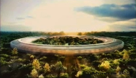 酷似太空船 苹果公布新总部设计方案