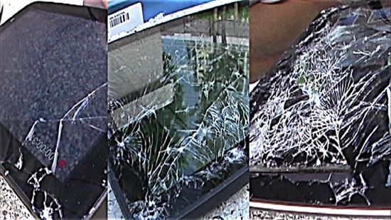 iPad 2、Xoom、Galaxy Tab摔摔看