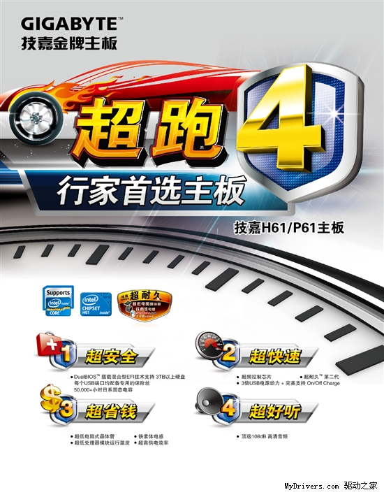 技嘉科技发布“超跑4”系列主板